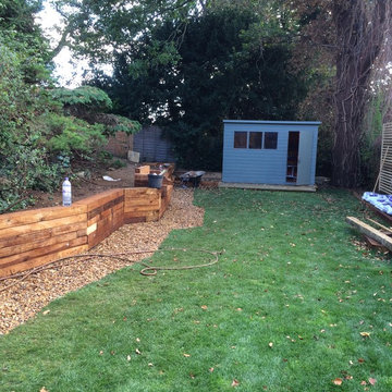 Big project to build a garden from scratch in Finchley.