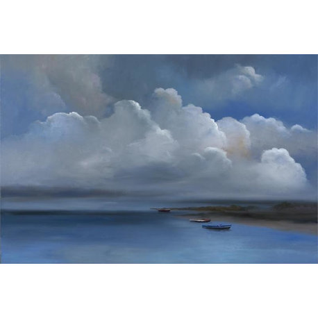 "Calm Before the Storm" Canvas Painting by H. Hargrove, 36"x24"