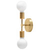 Gold Bare Bulb Modern Wall Sconce