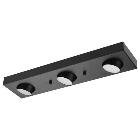 Bleecker 3-Light Matte Black LED Integrated Track Lighting