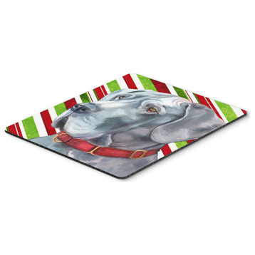 Great Dane Candy Cane Holiday Christmas Mouse Pad/Hot Pad/Trivet