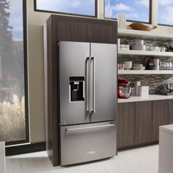23.8 cu. ft. 36" Counter-Depth French Door Platinum Interior Refrigerator with P - Refrigerators