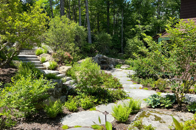 This is an example of a rustic landscaping in Burlington.