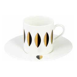The New English - The New English Girlz Espresso Cup and Saucer - Lady Leaf - Cappuccino And Espresso Cups