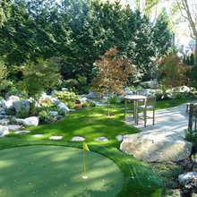 garden, deck, paths