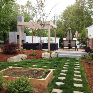 Big opportunities for outdoor entertaining in a small yard