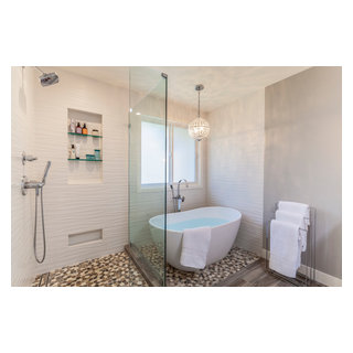 Transitional Primary Suite - Transitional - Bathroom - Los Angeles - by ...