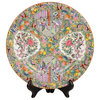 Beautiful Famille Rose Porcelain Decorative Plate 10.5" Diameter