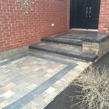 Banded Entranceway with Steps