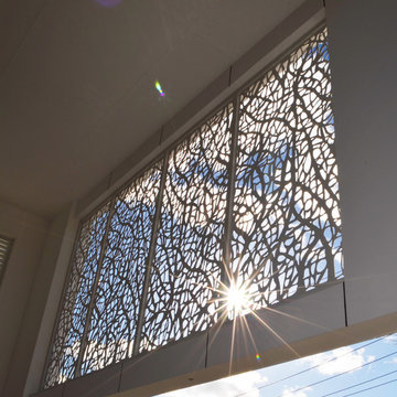 Monaco Street House Laser cut privacy screens