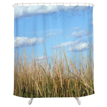 Beach Grass, Fabric Shower Curtain