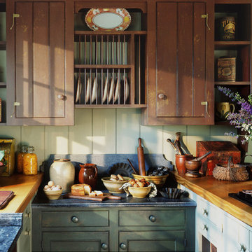 Country Cabin restoration, small kitchen designs
