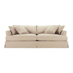 Emory Grand Slipcovered Sofa - Sofas
