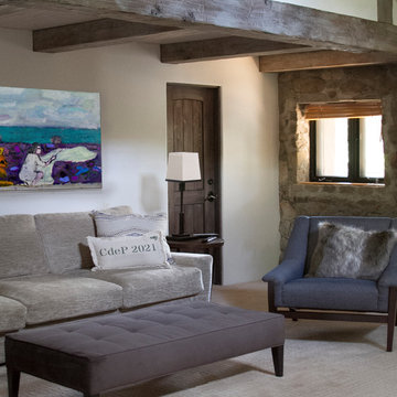 Rustic Rustic Stone Cottage Renovation and Addition Santa Monica CA