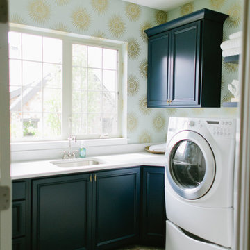 Transitional Laundry Room