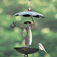 bird baths and feeders