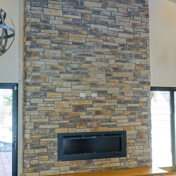 Leed Home Stone Veneer Design