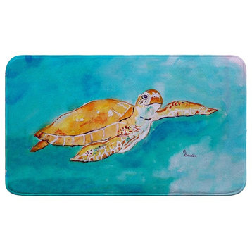Brown Sea Turtle Bath Mat 18x30