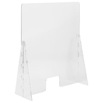 Flash Furniture 35"x42" Acrylic Free-Standing Register Shield