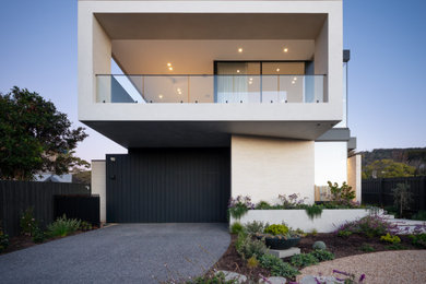 Inspiration for a modern exterior in Melbourne.