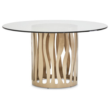 La Rachelle Round Dining Table - Champagne