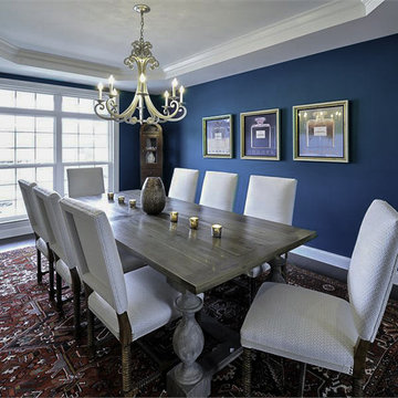Crisp and Custom: Bold colors and Confident contrast define New Build Home