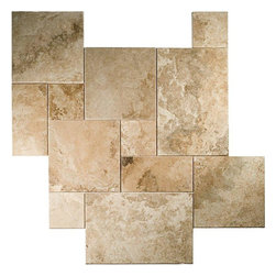4 sz. Pattern Set Travertine - Honey Rustic - Flooring