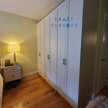 BEDROOM WALL CLOSET DESIGNED BY SMART CLOSETS
