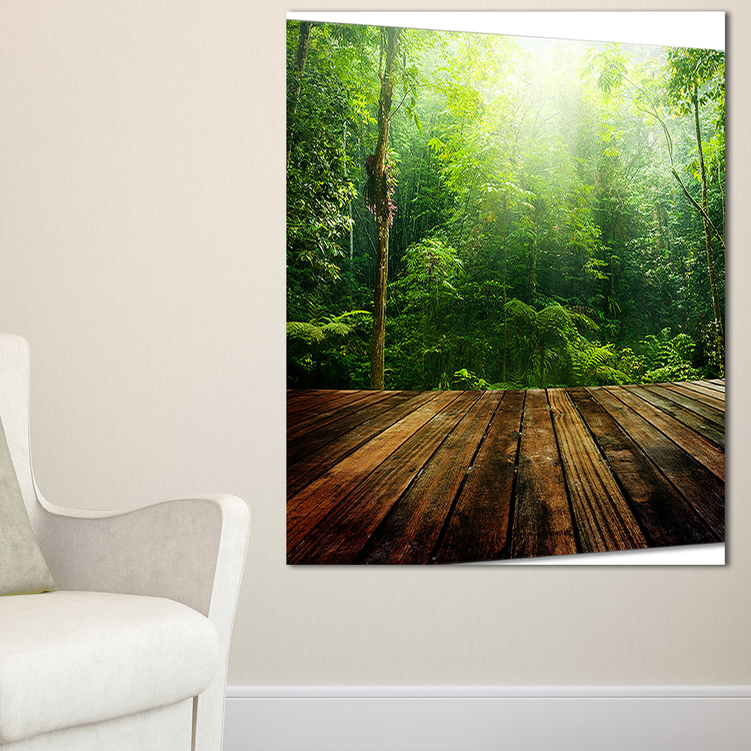 Photo inspiration: Picture Idea: Green Forest With Ray Of Light Landscape Photo Wall Art