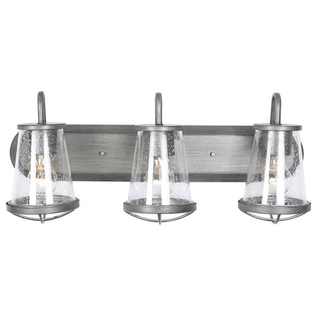 Darby 3-Light Bath Bar, Weathered Iron