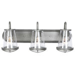 Designers Fountain - Darby 3-Light Bath Bar, Weathered Iron - Bulbs not included