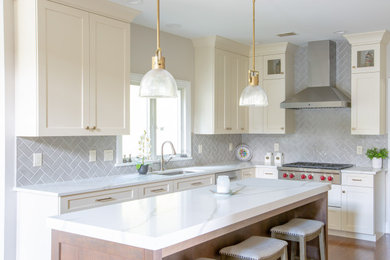Inspiration for a contemporary kitchen remodel in New York