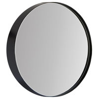 Cheyenne Framed Round Mirror, Black