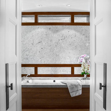 Master Bath - Needham Custom Home - 01