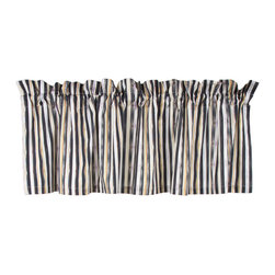Courtly Stripe Caf&eacute; Valance | MacKenzie-Childs - Valances