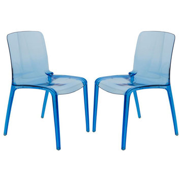 LeisureMod Murray Modern Dining Chair, Set of 2 MC20TBU2