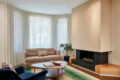 Minimalist living room photo in Chicago