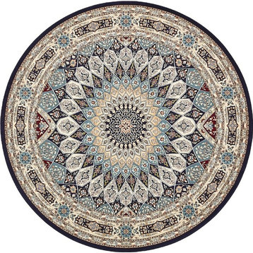 Traditional Kelayeh 10' Round Soulful Area Rug
