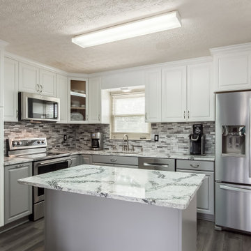 Kitchen Remodel Done in a Subtle Two-Tone Color