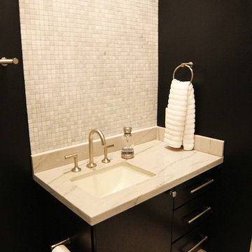Wellborn-Premier: Milan White Paint and Espresso Maple