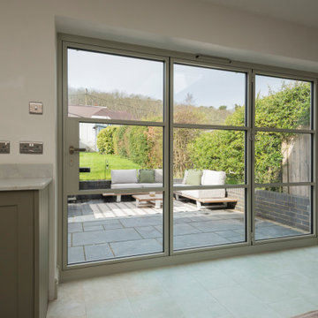 Our Brand New OB-36⁺ Soho Bifold paired with our OI-30 Internal Door