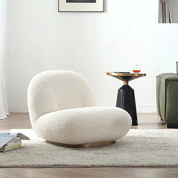 Bob Lounge Chair, Boucle Fabric