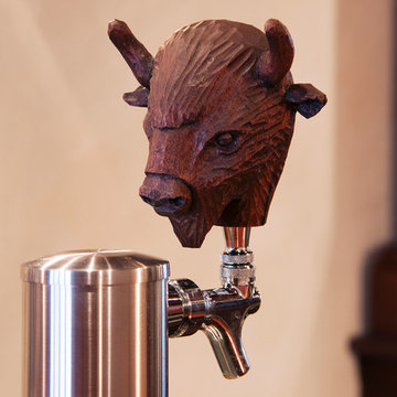 Hand Carved Tap Handle at Cody's