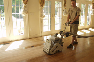 the process of working on your floor the first step
