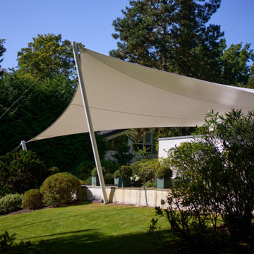 Sonnensegel Terrasse im Garten