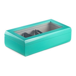 Turquoise Wood Multi Eyeglass Case - Storage Bins And Boxes