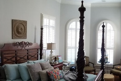 Arch Shutters in a traditional Charlotte home