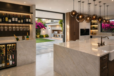 Coral Gables Whole House Transformation – Luxury Kitchen, Cabana Bath, Art Deco