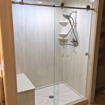 Frameless Slider Shower Glass