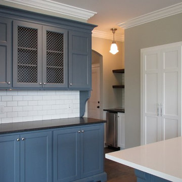 Custom Kitchen Cabinetry Featuring Klise Custom Wire Mesh Grilles